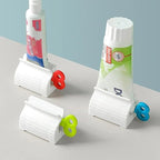 Portable Creative Rolling Toothpaste Presser Tube Squeezer Press Manual Squeezed Toothpaste Bathroom Supplies Dispenser Machine (Pack of 4)