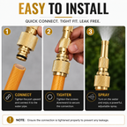 High Pressure Brass Nozzle (Pack of 1)